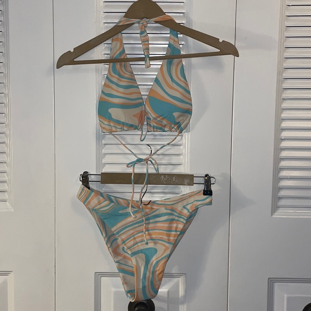 Aurelle - Tie Bikini - Multi colored!